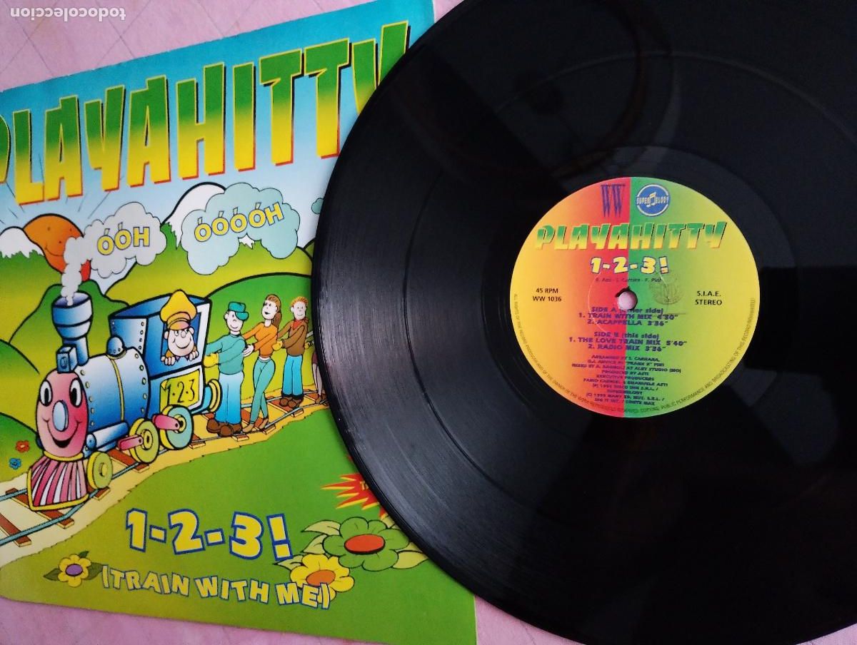 Discos de vinilo: Playahitty &ndash; 1-2-3! (Train With Me),1995 - Foto 5