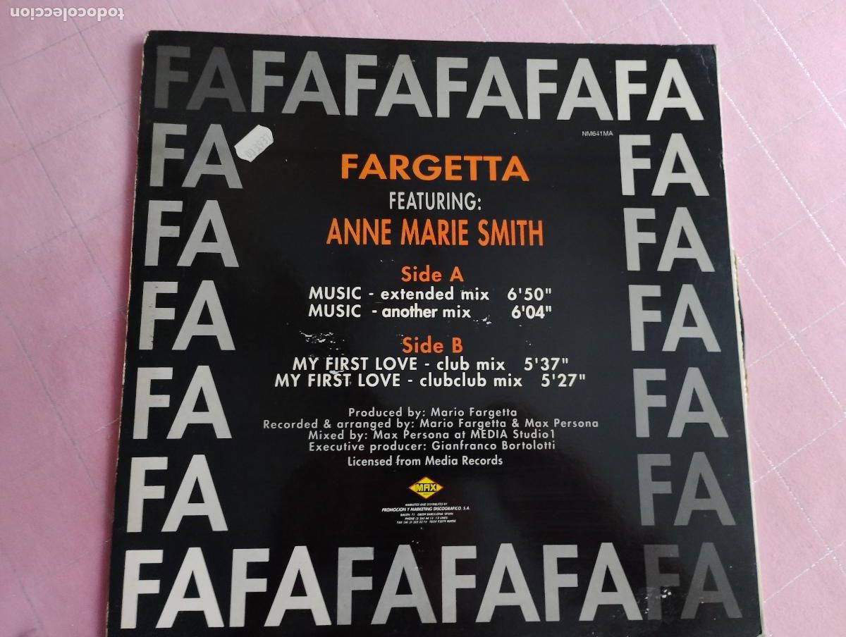 Discos de vinilo: Fargetta &ndash; Music,1992, techno, - Foto 4