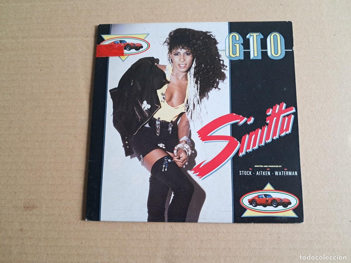 Discos de vinilo: SINITTA - GTO SINGLE 1987 EDICION ESPA&Ntilde;OLA