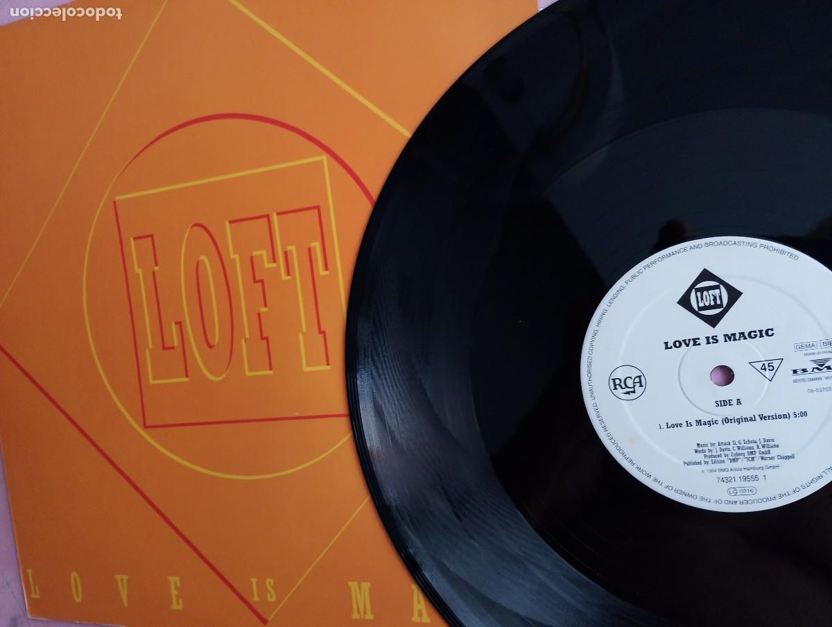 Discos de vinilo: Loft &ndash; Love Is Magic,1994, techno, - Foto 3
