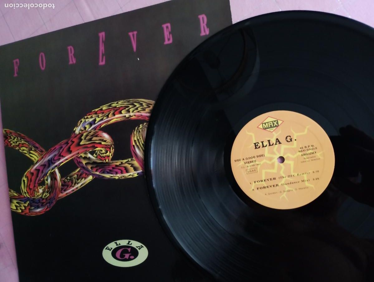 Discos de vinilo: Ella G. &ndash; Forever, 1994, techno - Foto 2