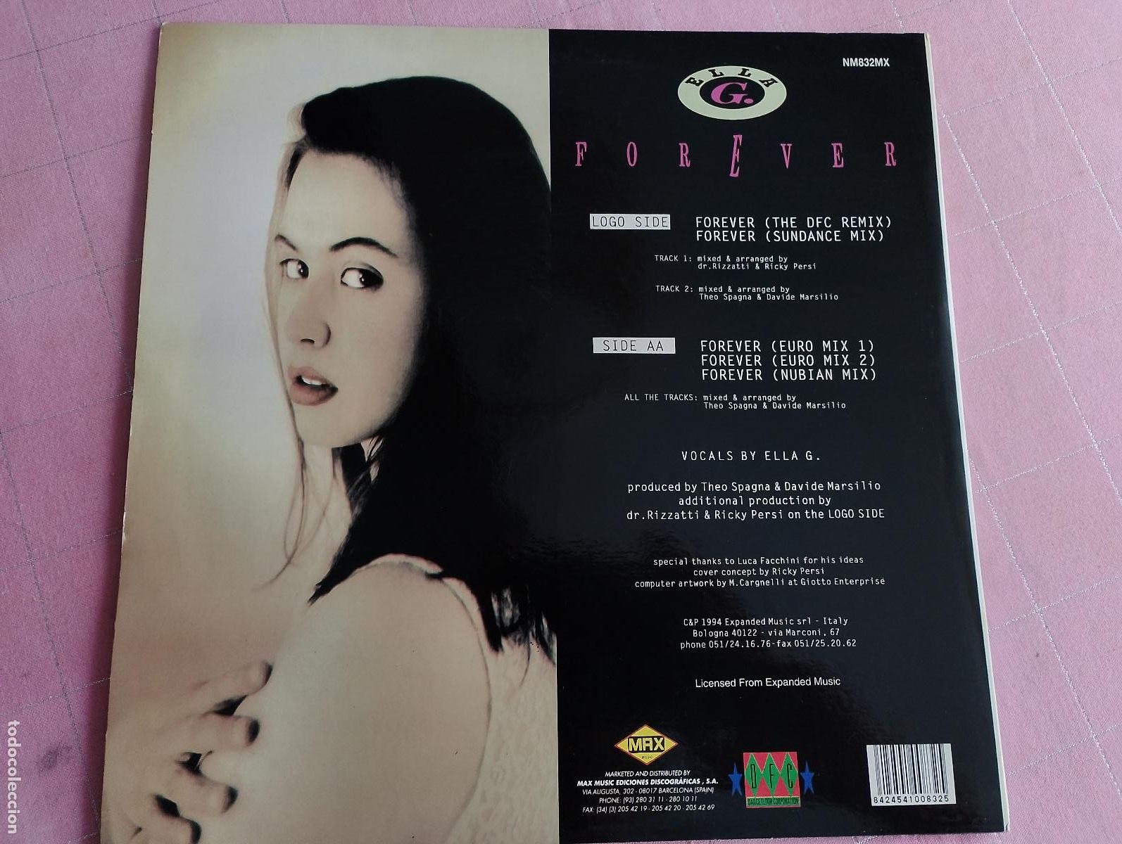 Discos de vinilo: Ella G. &ndash; Forever, 1994, techno - Foto 3