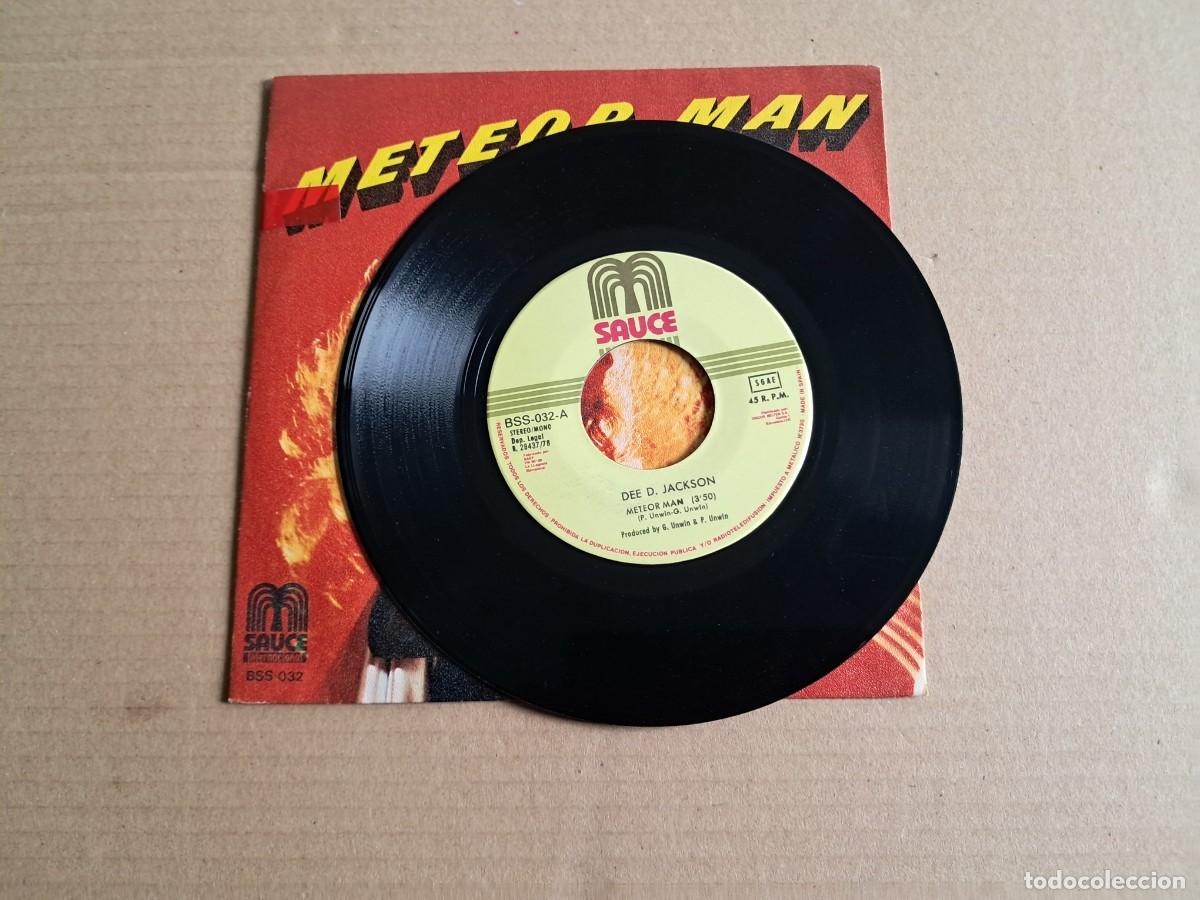 Discos de vinilo: DEE D. JACKSON - METEOR MAN SINGLE 1978 EDICION ESPA&Ntilde;OLA - Foto 2