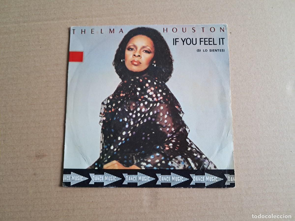 Discos de vinilo: THELMA HOUSTON - IF YOU FEEL IT SINGLE PROMOCIONAL 1981 EDICION ESPA&Ntilde;OLA