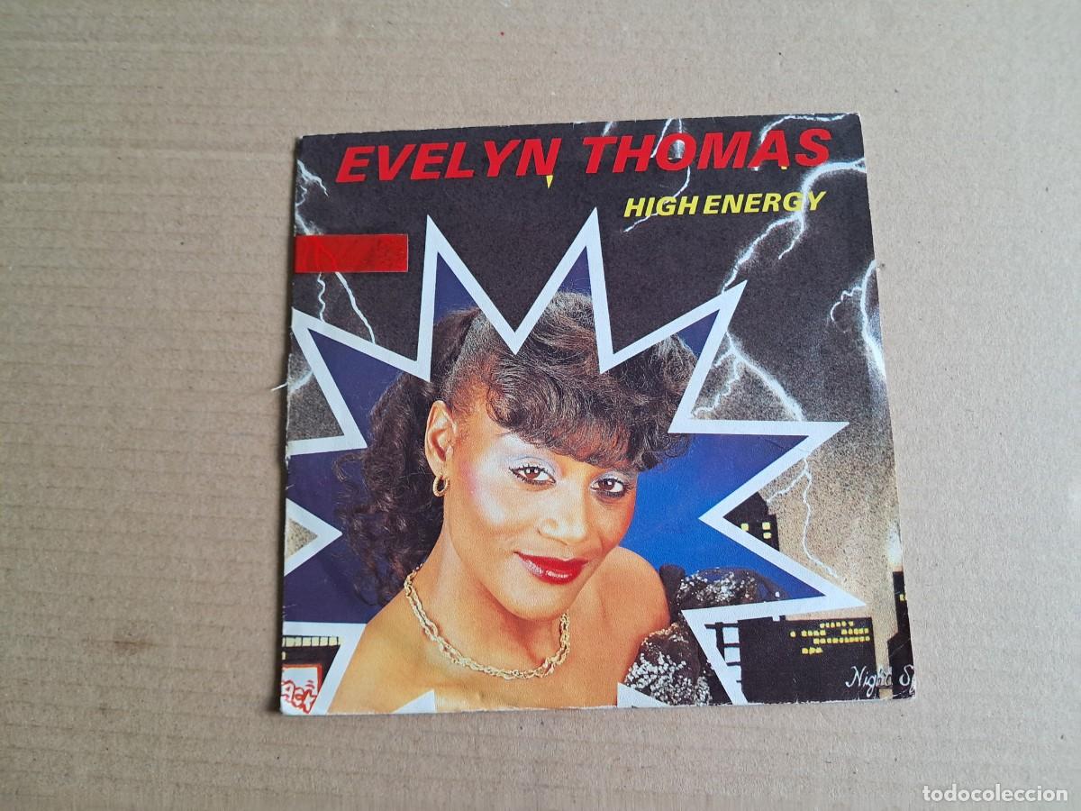 Discos de vinilo: EVELYN THOMAS - HIGH ENERGY SINGLE PROMOCIONAL 1984 EDICION ESPA&Ntilde;OLA