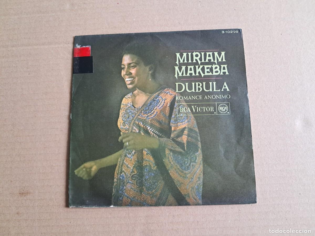 Discos de vinilo: MIRIAM MAKEBA - DUBULA SINGLE 1968 EDICION ESPA&Ntilde;OLA