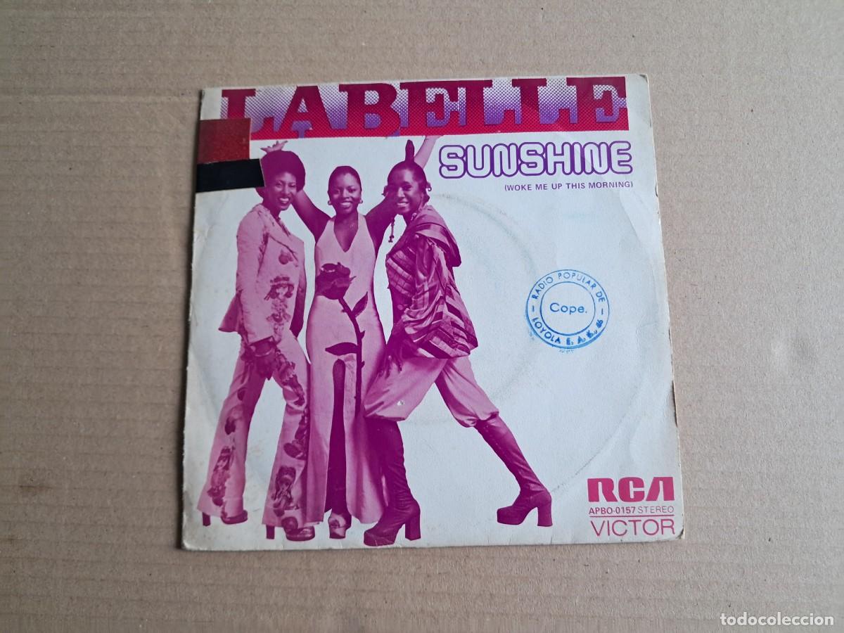 Discos de vinilo: LABELLE - SUNSHINE SINGLE 1973 EDICION ESPA&Ntilde;OLA