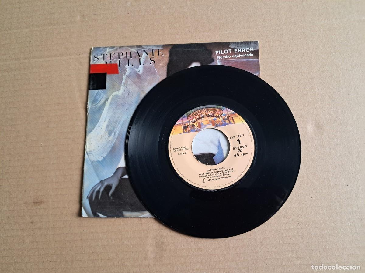 Discos de vinilo: STEPHANIE MILLS - PILOT ERROR SINGLE 1983 EDICION ESPA&Ntilde;OLA - Foto 2