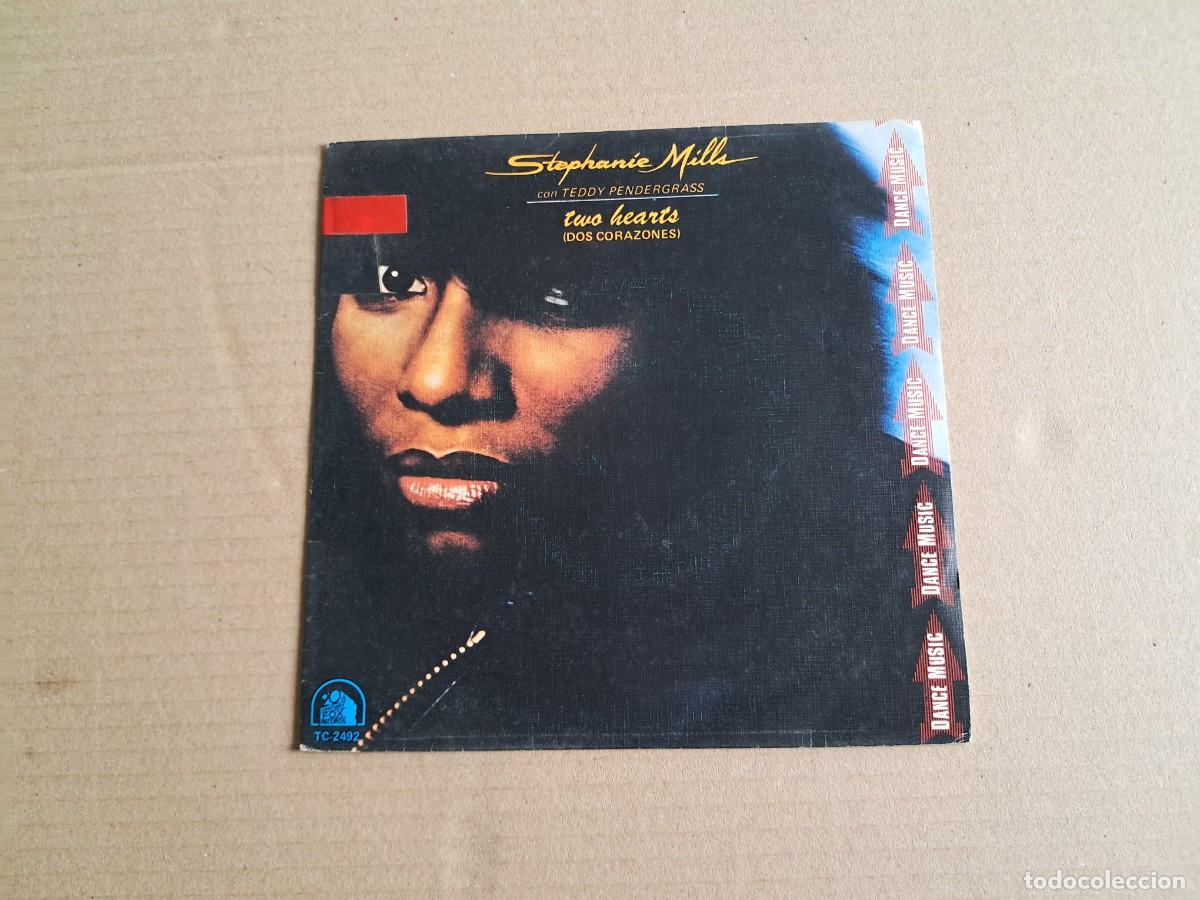 Discos de vinilo: STEPHANIE MILLS - TWO HEARTS SINGLE 1981 EDICION ESPA&Ntilde;OLA