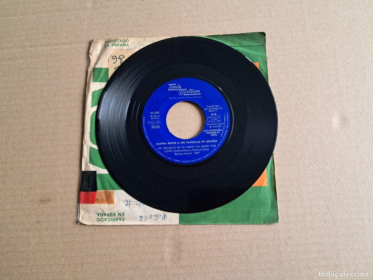 Discos de vinilo: MARTHA REEVES & THE VANDELLAS - YO NECESITO DE TU AMOR ( I&acute;M READY FOR LOVE ) SINGLE PROMOCIONAL