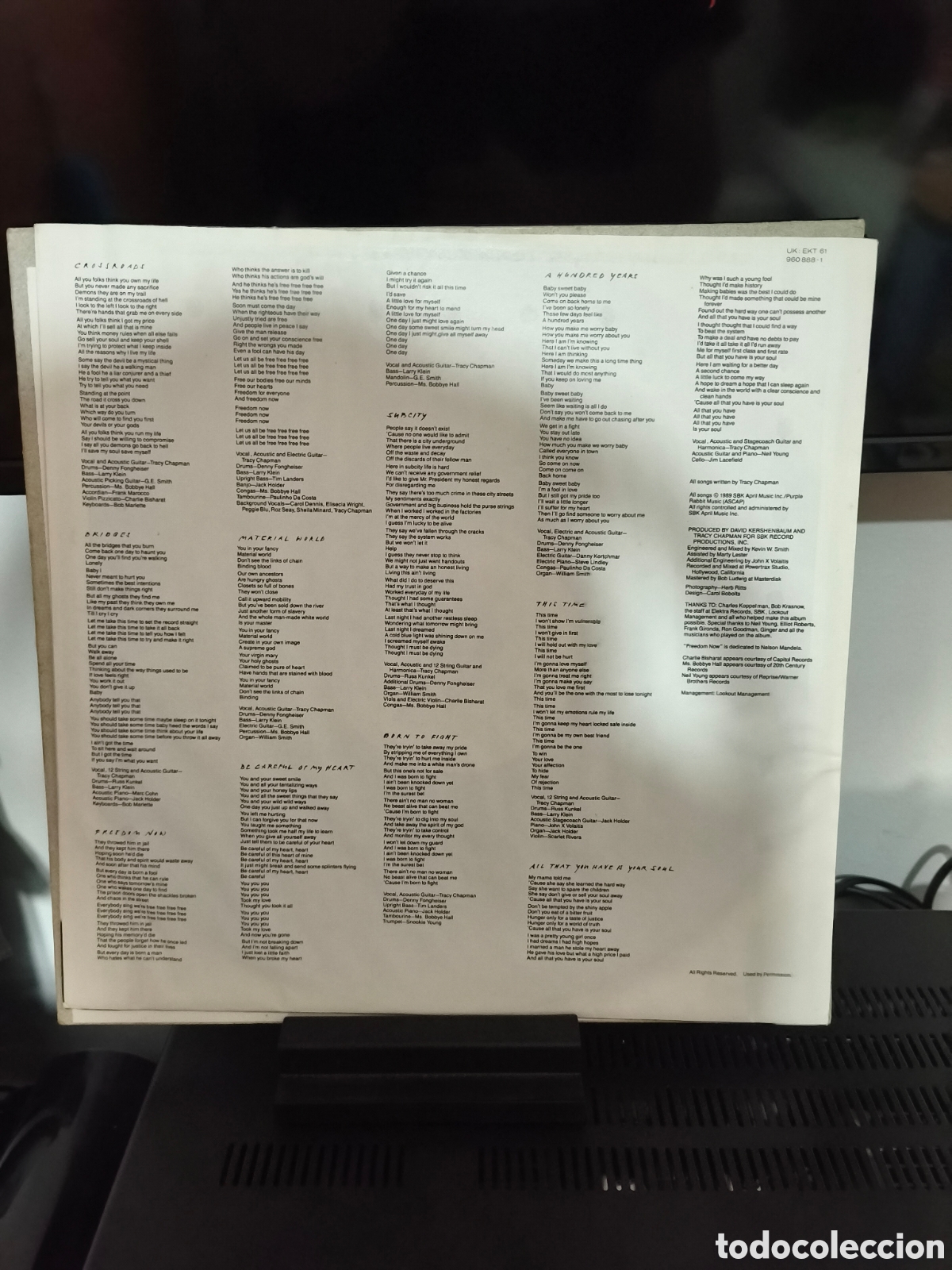 Discos de vinilo: Tracy Chapman: Crossroads Lp 1989 - Foto 8