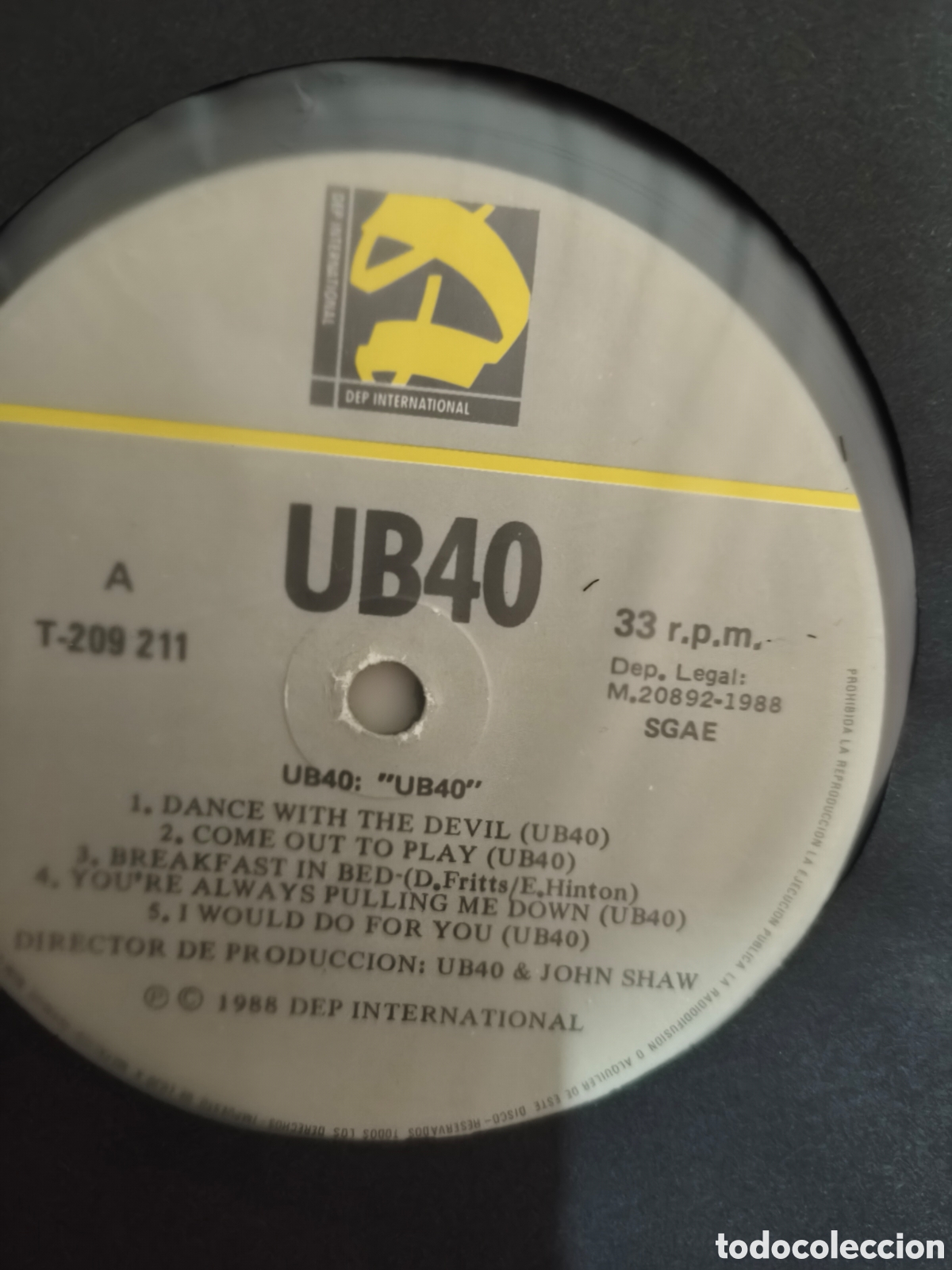 Discos de vinilo: UB40: UB40 LP 1988 Espa&ntilde;a..... - Foto 4