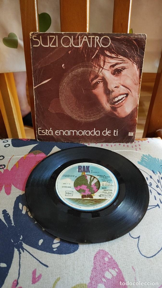 Discos de vinilo: SUZI QUATRO-SINGLE ESTA ENAMORADA DE TI