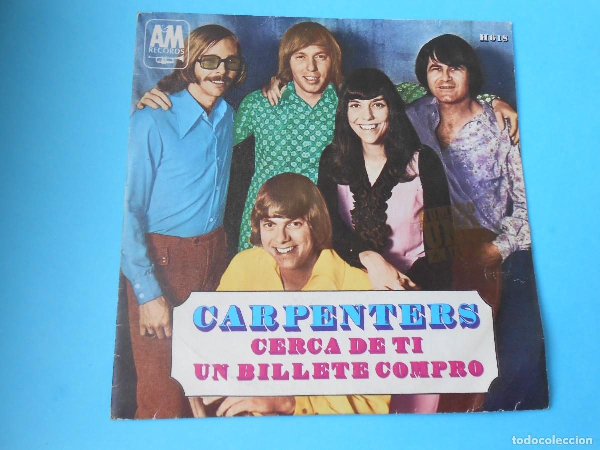 Discos de vinilo: CARPENTERS, SG, CERCA DE TI + 1, A&Ntilde;O 1970, A&M RECORDS H-618
