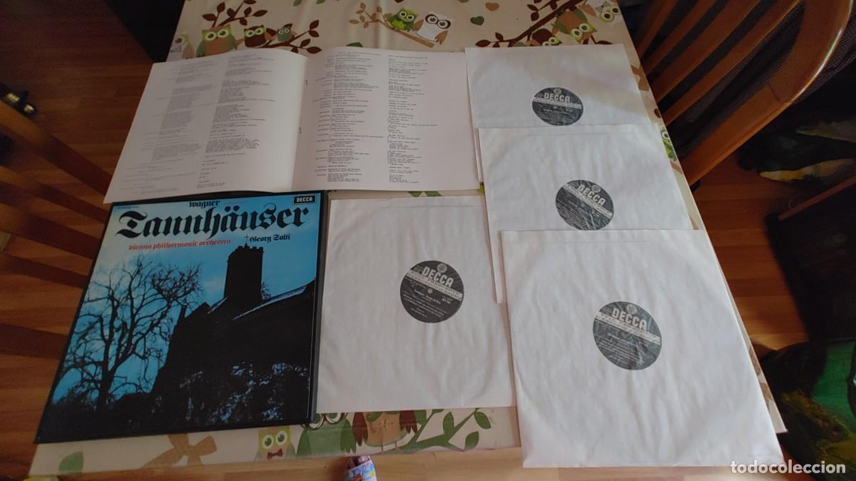 Discos de vinil: WAGNER-TANNHAUSER-CAJA BOX CON 4 LPS + LIBRETO-NUEVO
