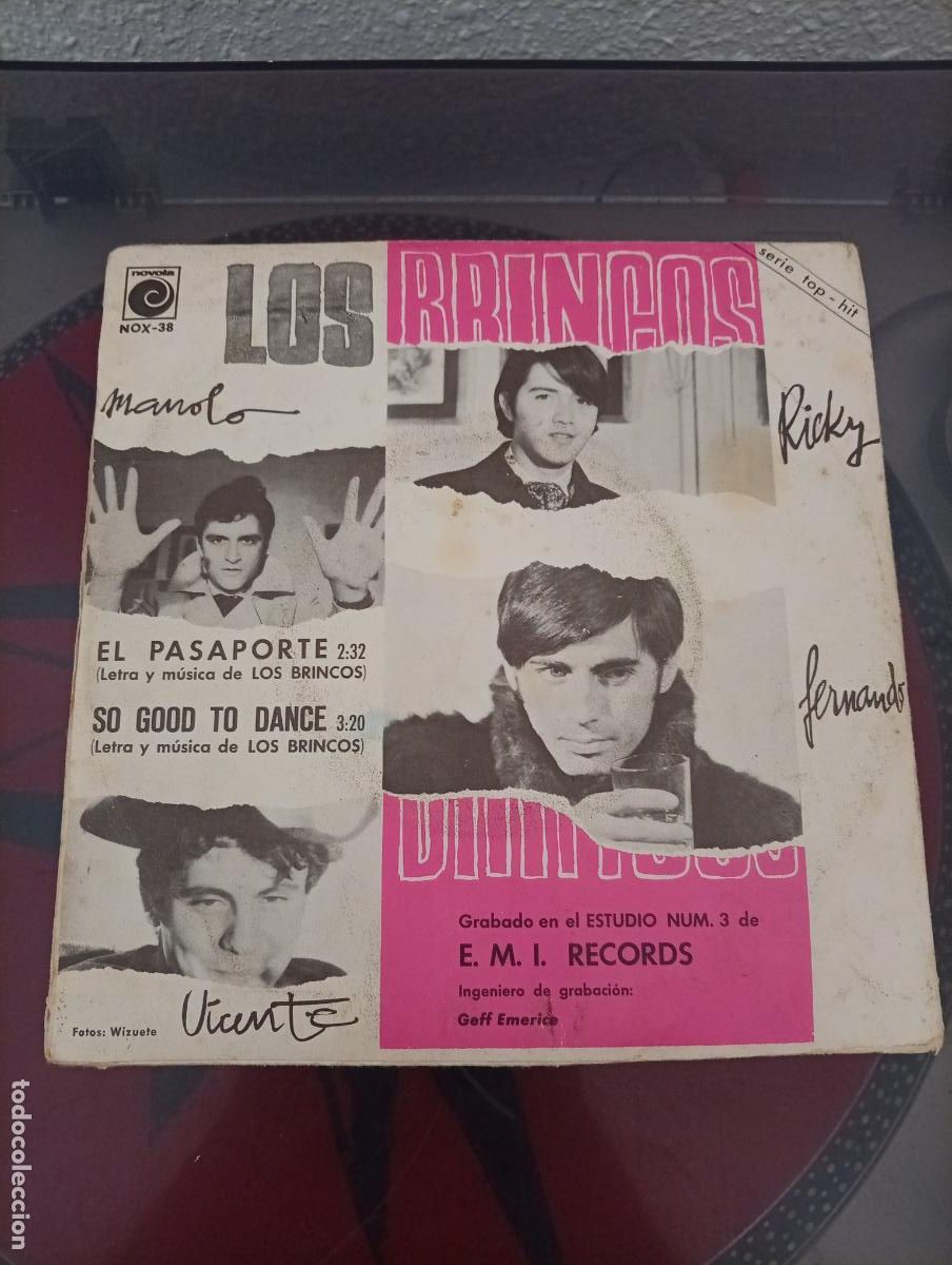 Discos de vinilo: Los Brincos &ndash; El Pasaporte 1967 - Foto 2