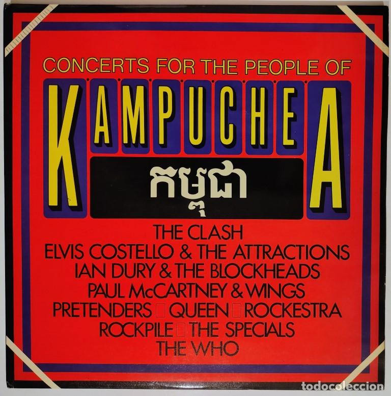 Discos de vinilo: VVAA. Concerts for the people of Kampuchea. Atlantic Spain 1981 2 LP + doble cubierta