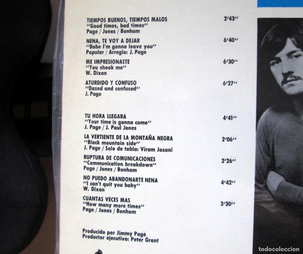 Discos de vinilo: Led Zeppelin (Primer Lp) Espa&ntilde;a - HAT 421-40 - Foto 4