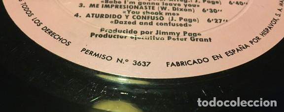 Discos de vinilo: Led Zeppelin (Primer Lp) Espa&ntilde;a - HAT 421-40 - Foto 7