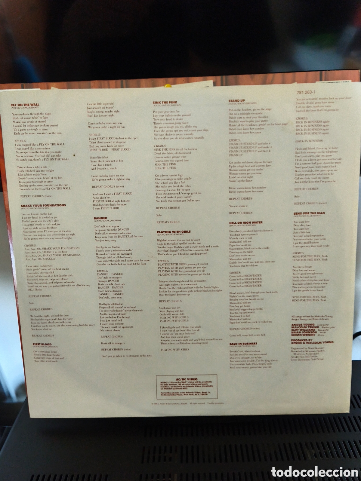 Discos de vinilo: AC/DC: Fly On The Wall Lp 1985 - Foto 9
