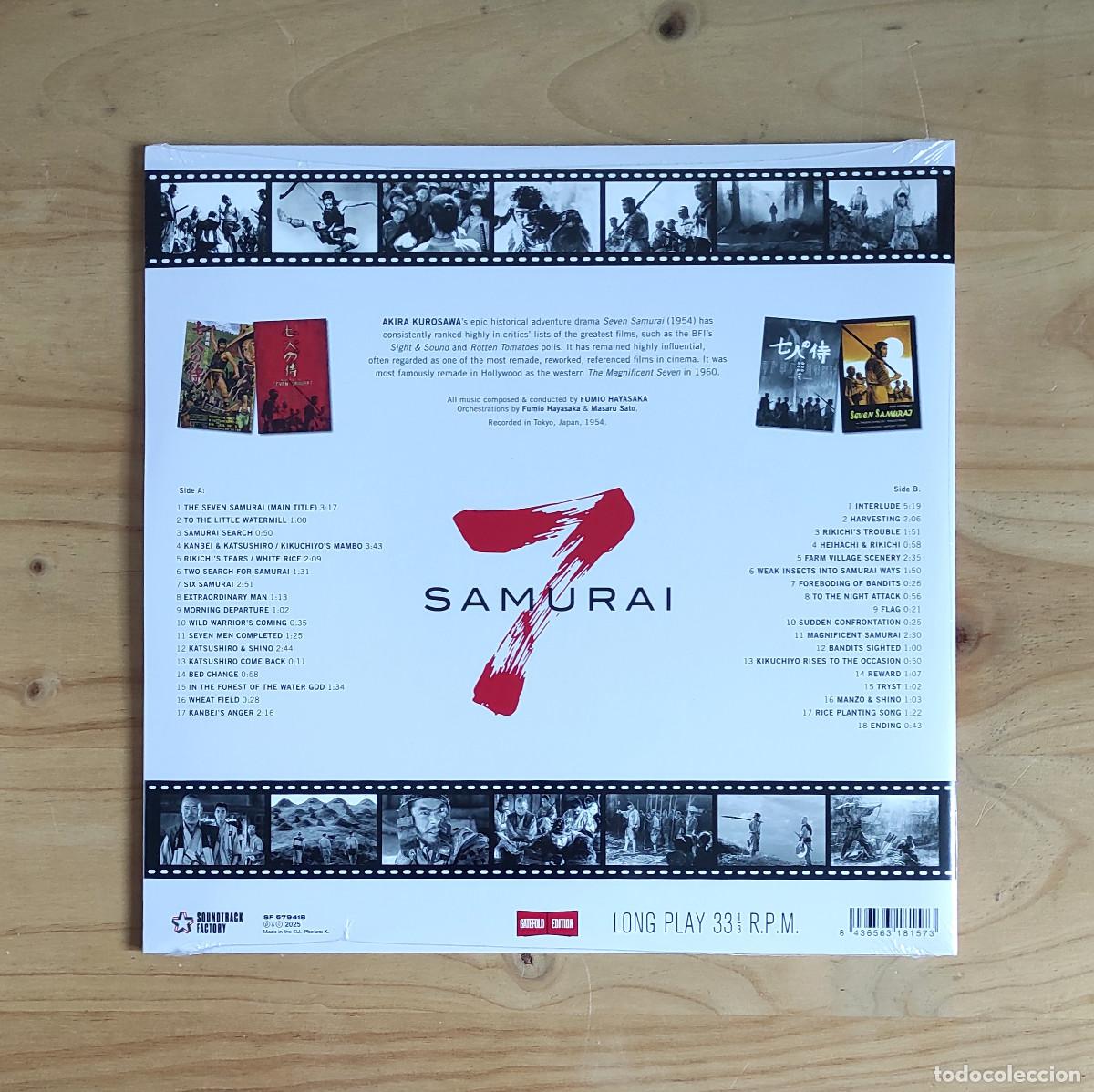 Discos de vinilo: Fumio Hayasaka - Kurosawa Seven Samurai OST (2017) LP - Foto 2
