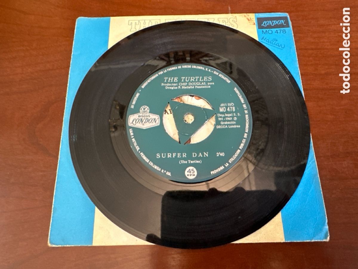 Discos de vinilo: THE TURTLES. ELENORE. SINGLE ESPA&Ntilde;A - Foto 3