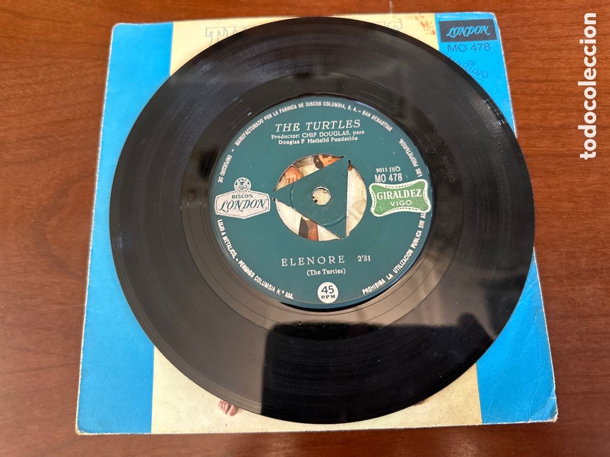 Discos de vinilo: THE TURTLES. ELENORE. SINGLE ESPA&Ntilde;A - Foto 4