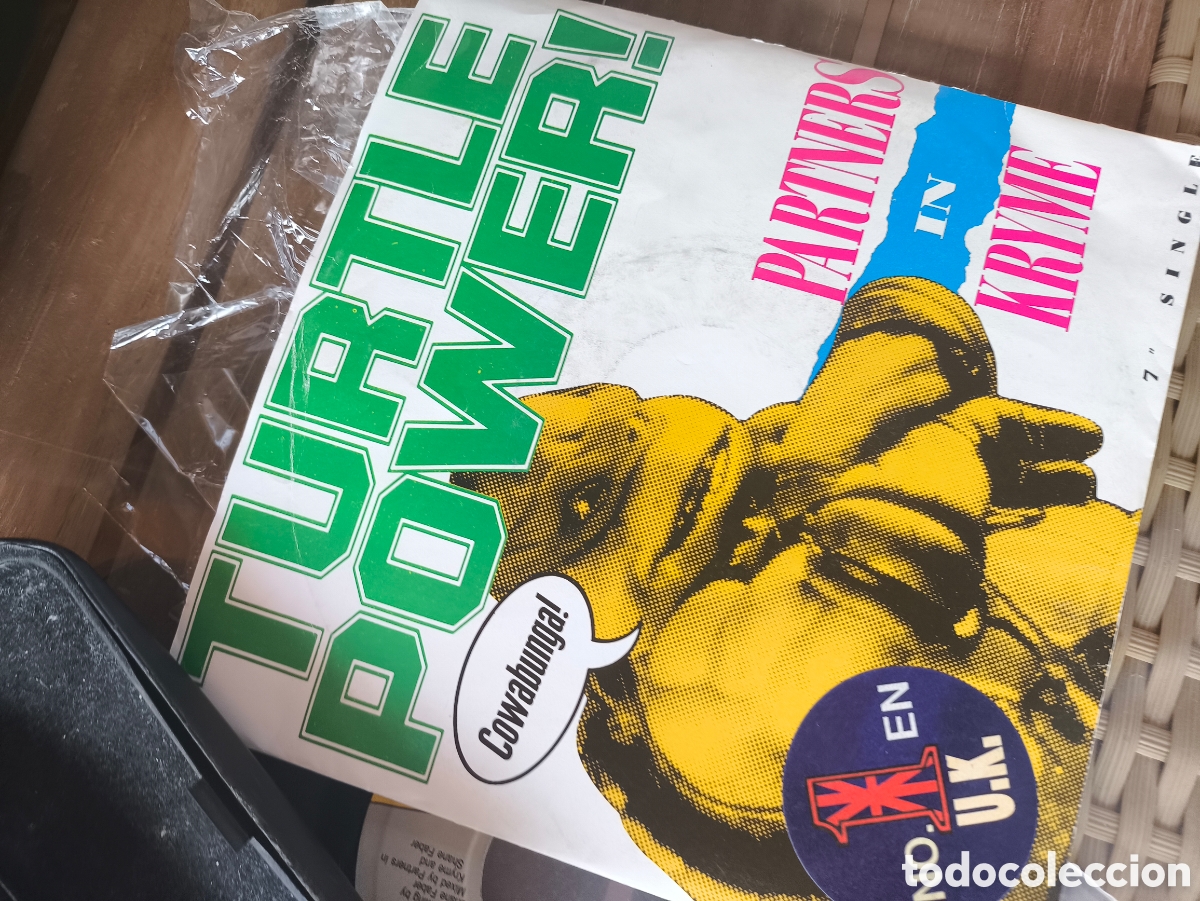 Discos de vinilo: Single de turtle power.lote.T.n.178