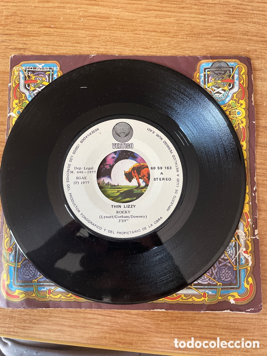 Discos de vinilo: Thin Lizzy. Rocky. Fools gold - Foto 4
