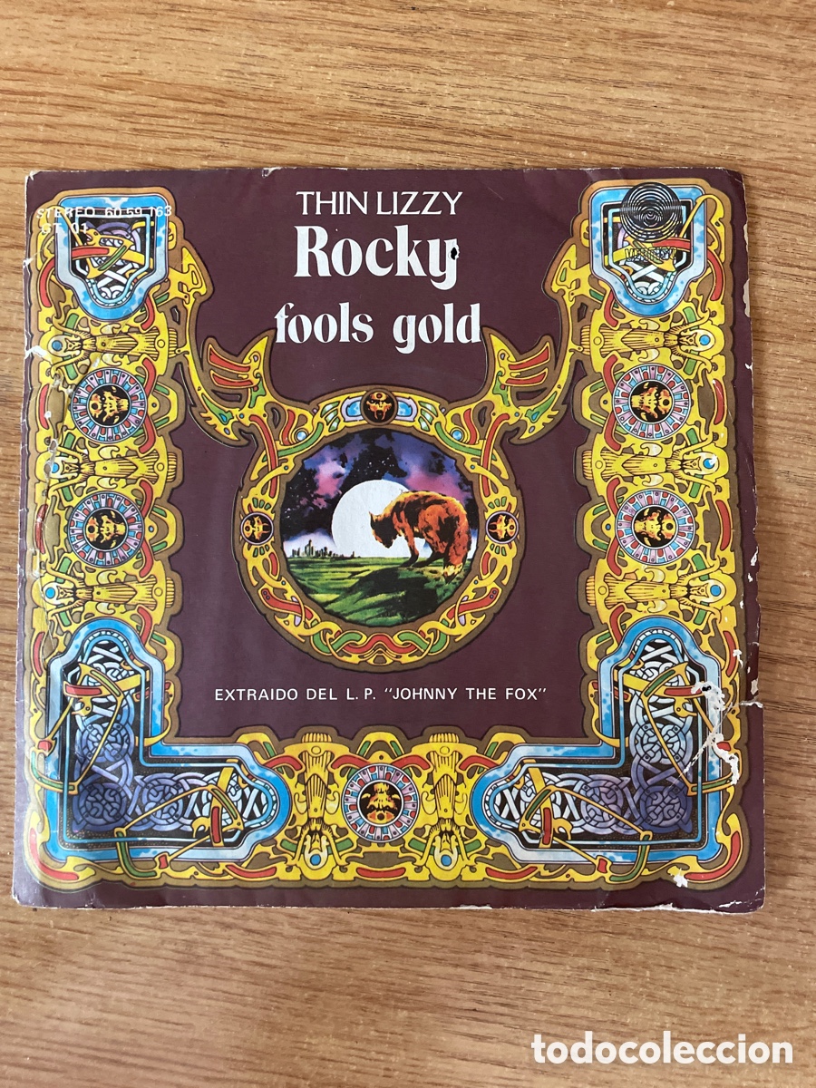 Discos de vinilo: Thin Lizzy. Rocky. Fools gold