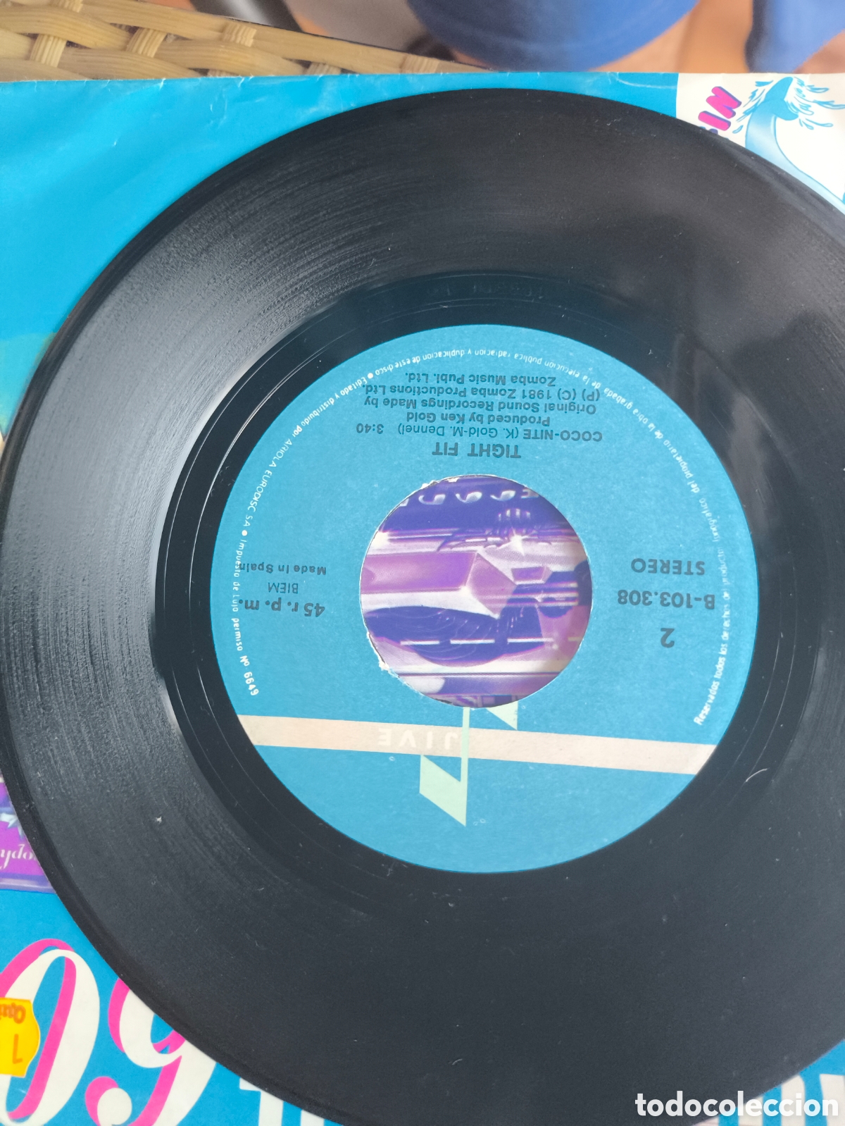 Discos de vinilo: Single de tight fit.lote.T.n.173 - Foto 4
