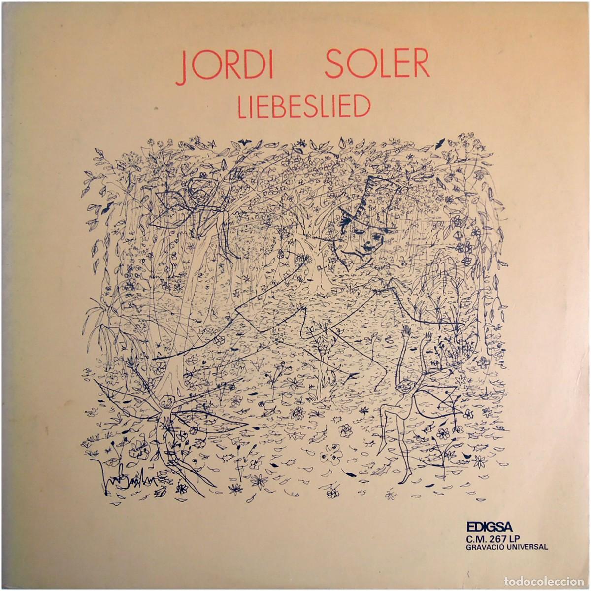 Discos de vinilo: Jordi Soler (Toti Soler) - Liebeslied - LP Spain 1972 - Edigsa C.M. 267 LP - VG+/VG+