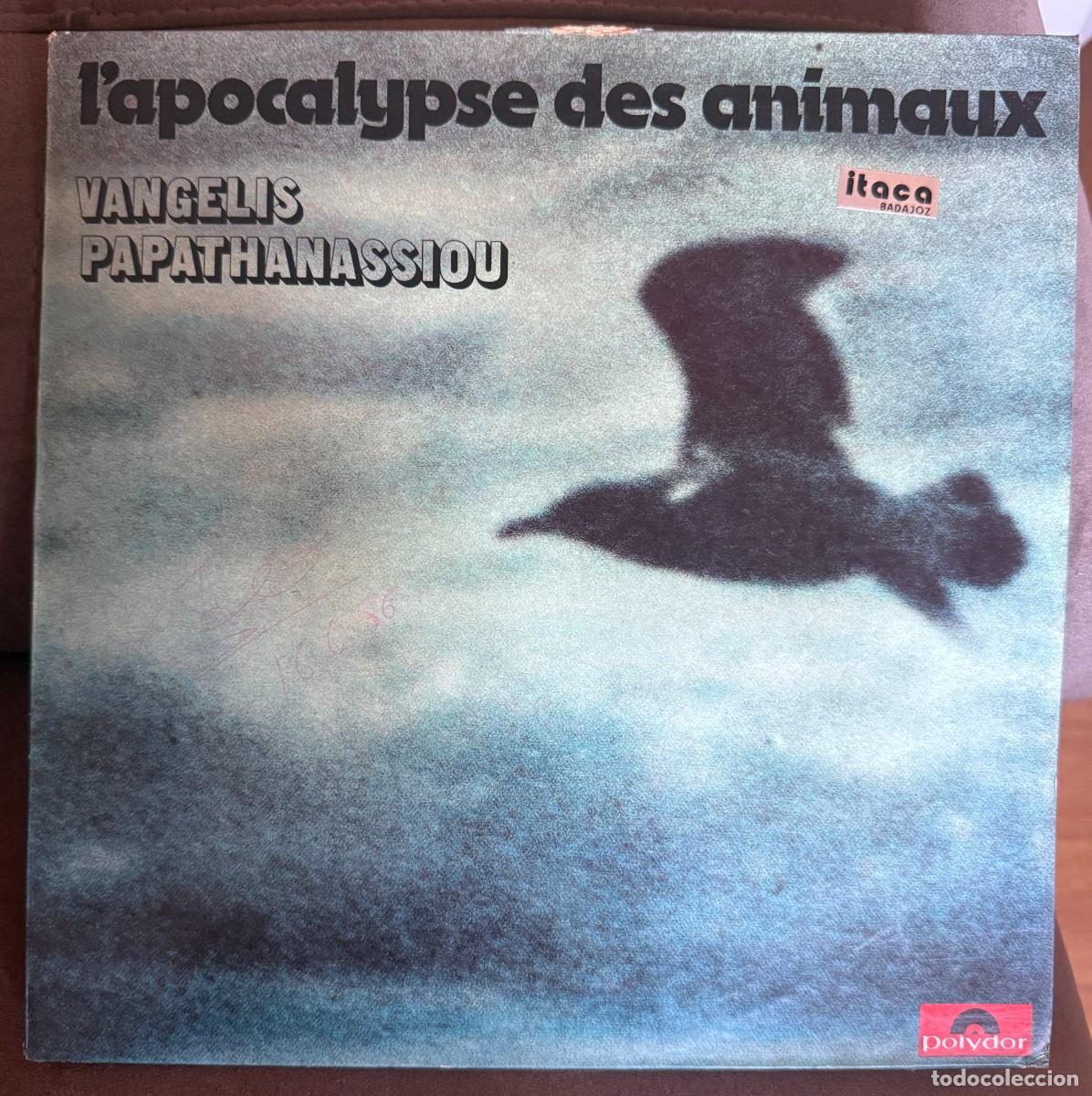 Discos de vinilo: Vangelis Papathanassiou &lrm;&ndash; L'Apocalypse Des Animaux. Disco vinilo. Edic. Spain. 1973