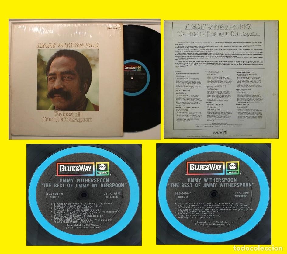Disques de vinyle: jimmy Witherspoon the best of 73, KILLER BLUES h mandel, j walsh, e. hooker !! solida 1&ordf; edic usa ex
