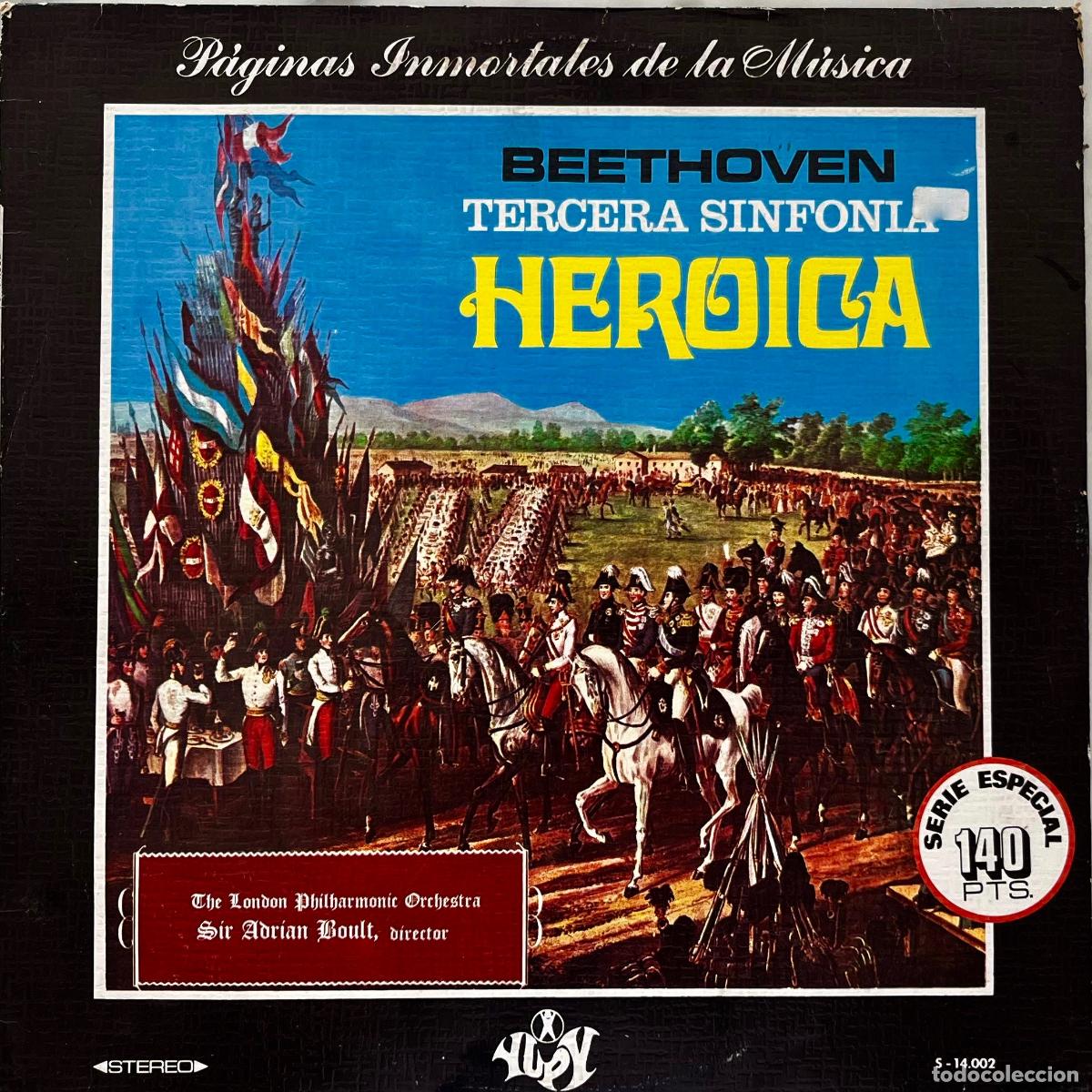 Discos de vinilo: BEETHOVEN. TERCERA SINFONIA. HEROICA. SIR ADRIAN BOULT. LP ORIGINAL ESPA&Ntilde;A
