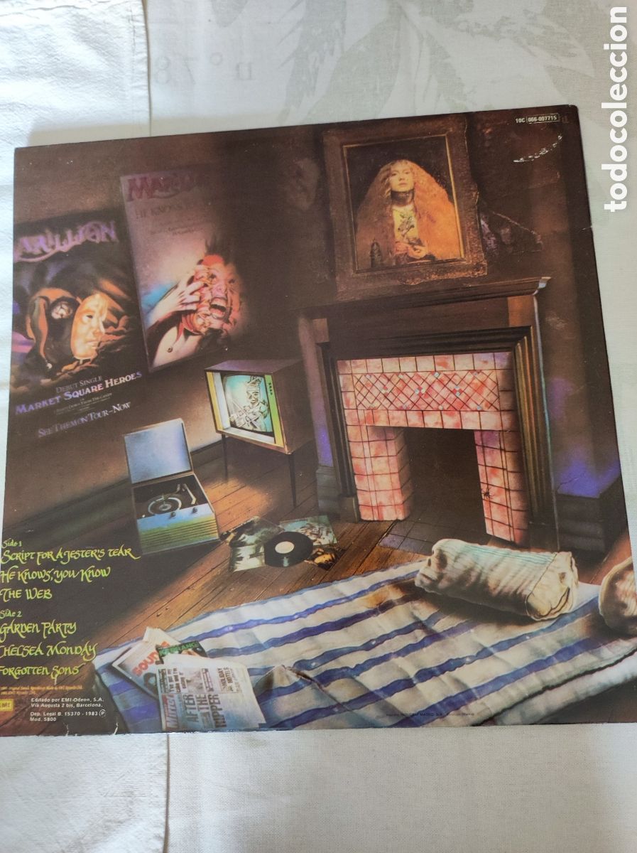Discos de vinilo: MARILLION - SCRIPT FOR A JESTERS TEAR - Foto 2