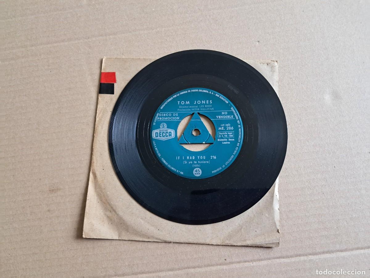 Discos de vinilo: TOM JONES - GREEN GREEN GRASS OF HOME / IF I HAD YOU SINGLE PROMOCIONAL 1966 EDICION ESPA&Ntilde;OLA