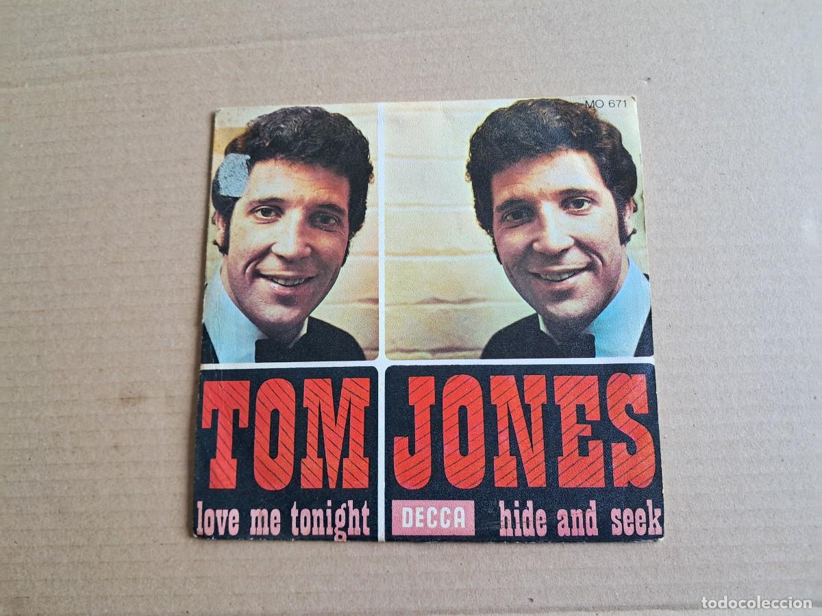Discos de vinilo: TOM JONES - LOVE ME TONIGHT SINGLE 1969 EDICION ESPA&Ntilde;OLA