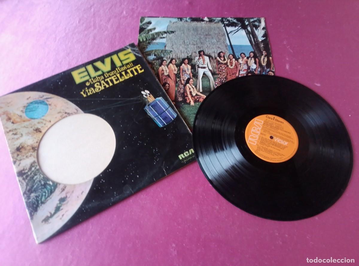 Discos de vinilo: ELVIS ALOHA FROM HAWAII VIA SATELITE 1973 LP L32 21