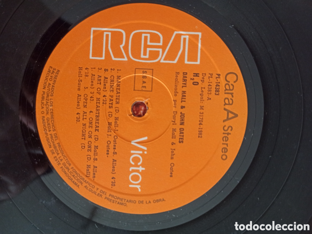 Discos de vinilo: Daryl Hall & John Oates&nbsp;?&ndash;H2O - Foto 3