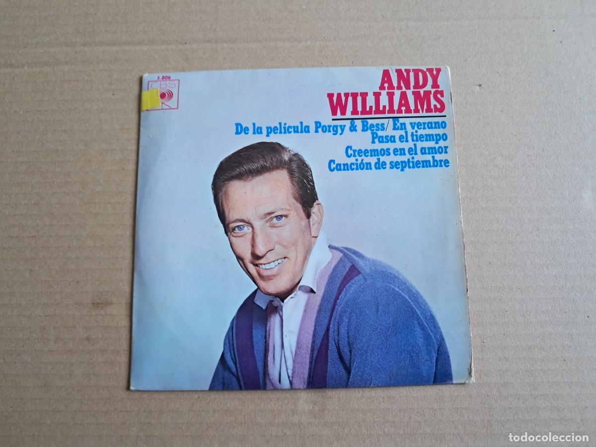 Discos de vinilo: ANDY WILLIAMS - EN VERANO EP 4 TEMAS 1964 EDICION ESPA&Ntilde;OLA