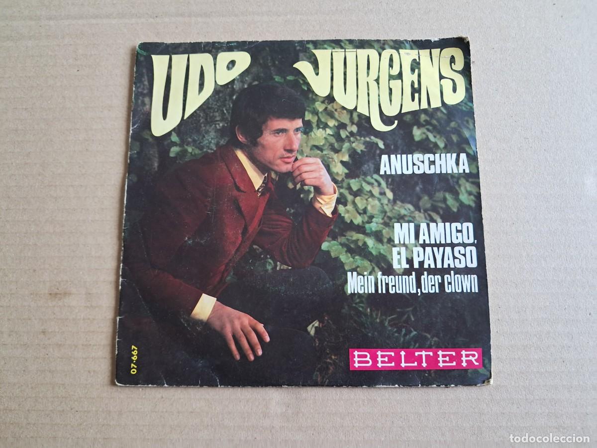 Discos de vinilo: UDO JURGENS - ANUSCHKA SINGLE 1969 EDICION ESPA&Ntilde;OLA