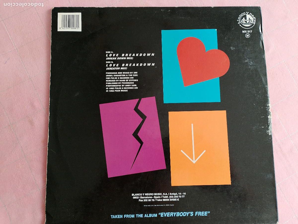 Discos de vinilo: Rozalla &ndash; Love Breakdown,1992 - Foto 4