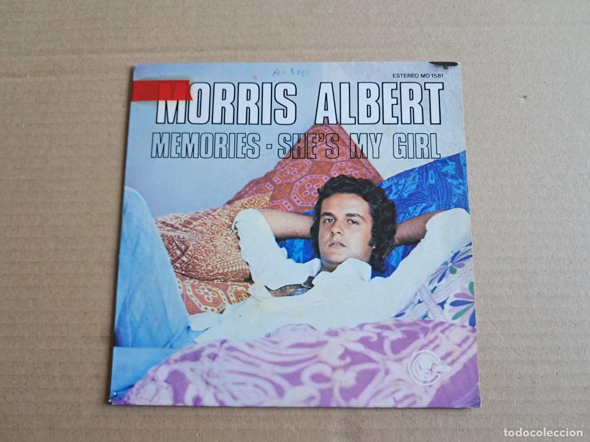 Discos de vinilo: MORRIS ALBERT - MEMORIES SINGLE PROMOCIONAL 1976 EDICION ESPA&Ntilde;OLA