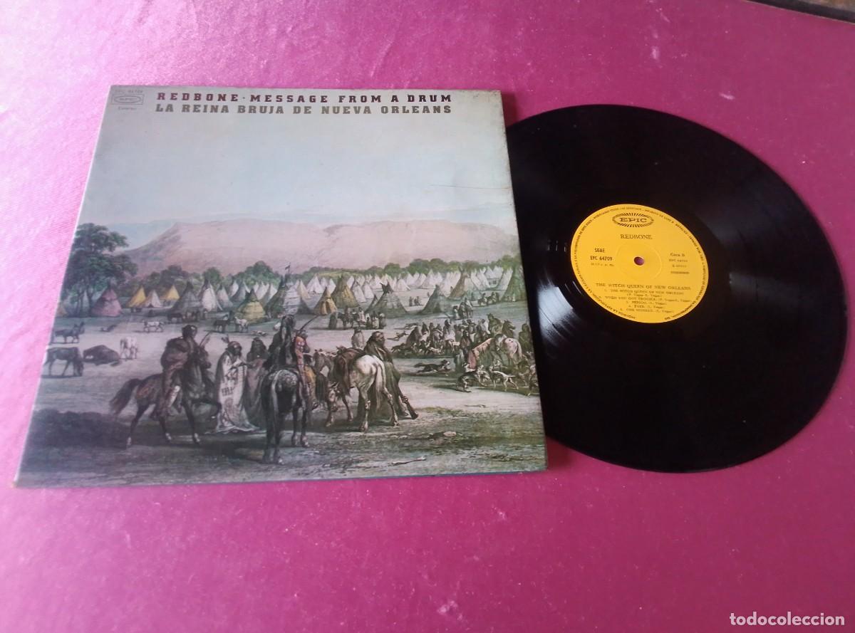 Discos de vinilo: REDBONE MESSAGE FROM A DRUM LA REINA BRUJA DE NUEVA ORLEANS 1971 LP L32 21