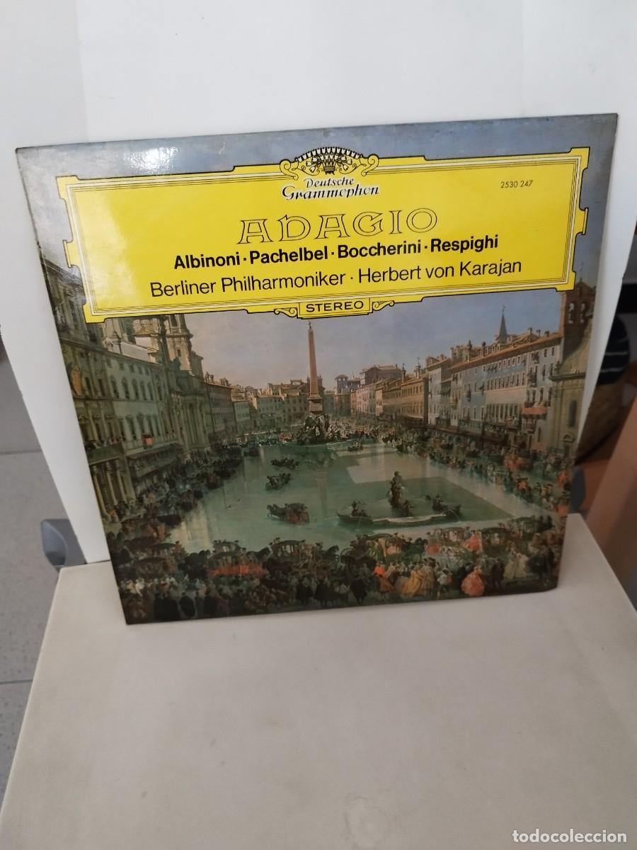 Discos de vinilo: Albinoni &middot; Pachelbel &middot; Boccherini &middot; Respighi - Berliner Philharmoniker. Adagio.