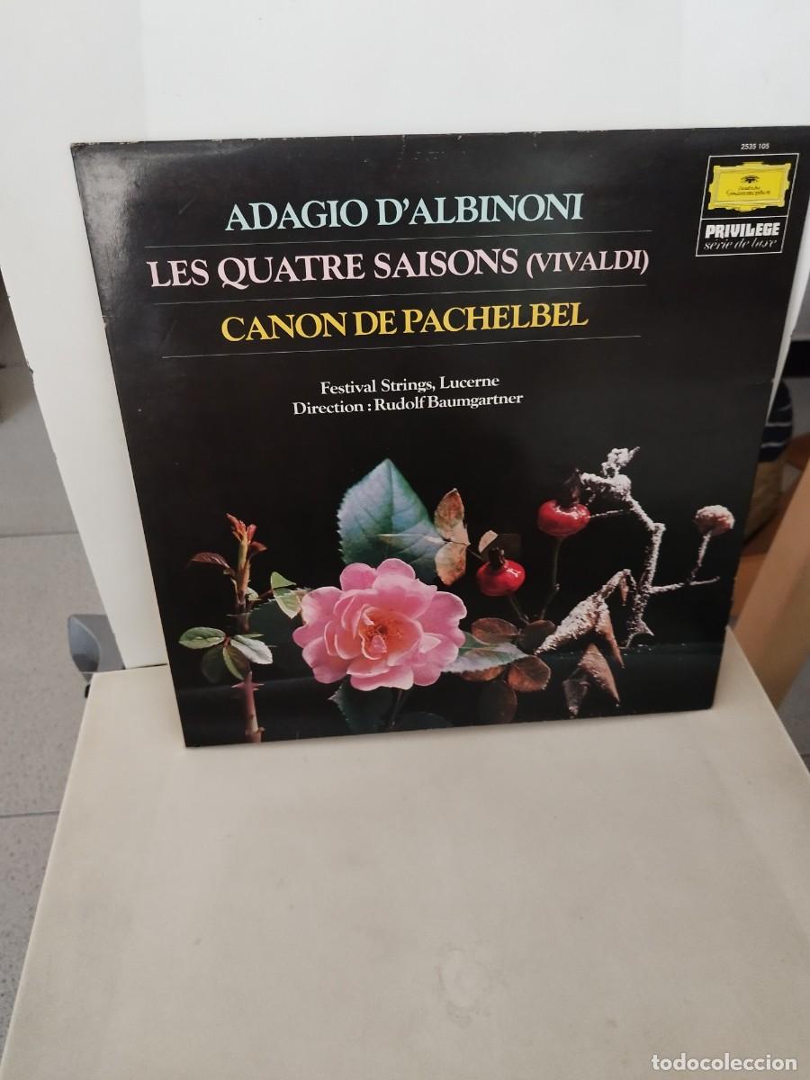 Discos de vinilo: Pachelbel, Vivaldi, Albinoni / Festival Strings Lucerne, Rudolf Baumgartner &ndash; Adagio D'Albinoni.