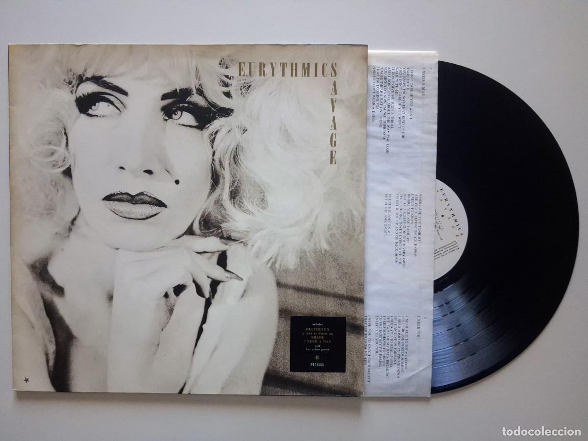 Discos de vinilo: Eurythmics &ndash; Savage (con p&oacute;ster)
