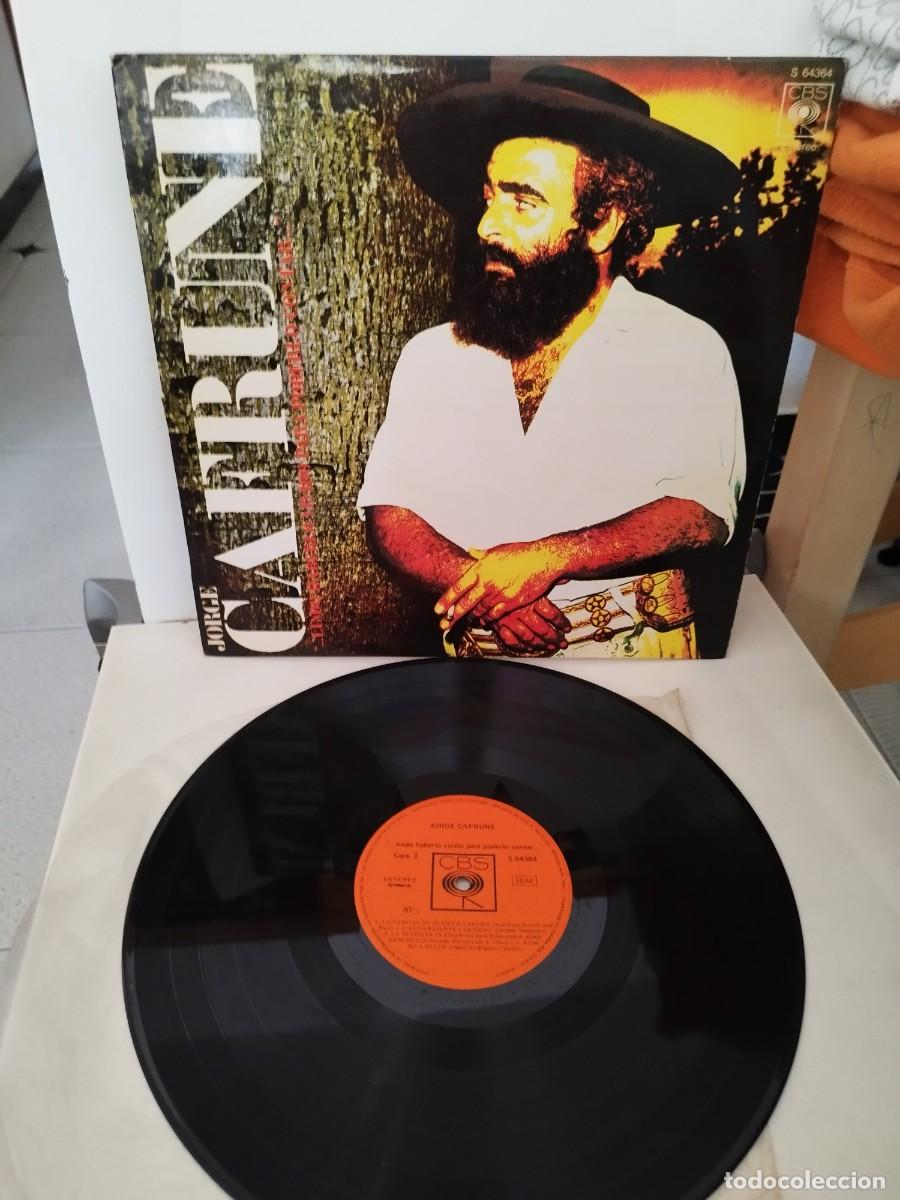 Discos de vinilo: Jorge Cafrune &ndash; ...Lindo Haberlo Vivido Para Poderlo Contar. Vinilo lp.