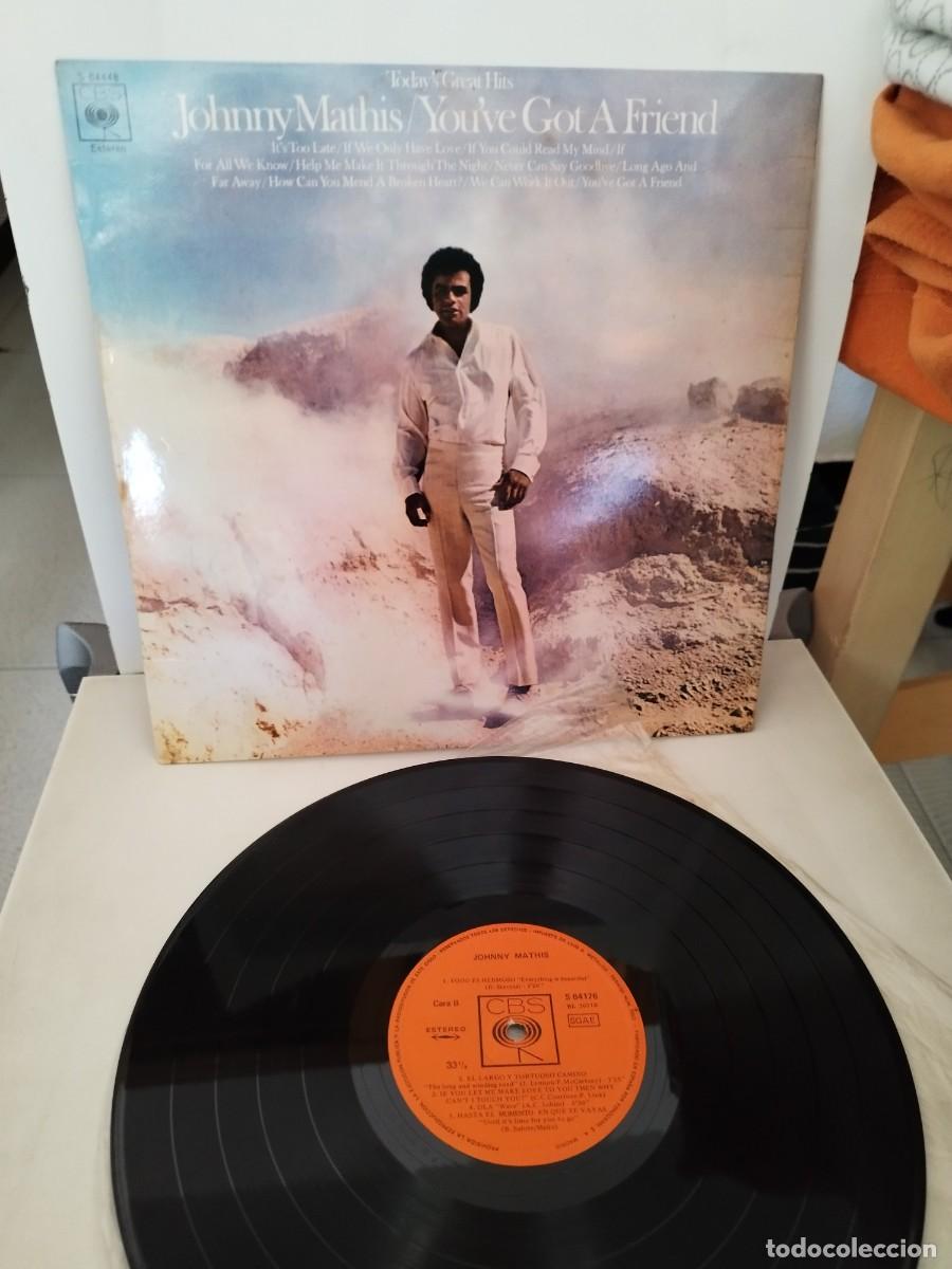 Discos de vinilo: Johnny Mathis &ndash; You've Got A Friend. Vinilo lp.